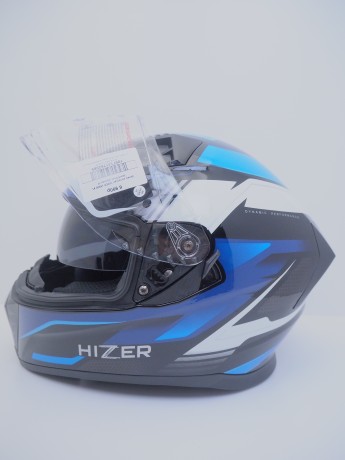 Шлем интеграл HIZER J5320 #1 black/blue (16515917251917)