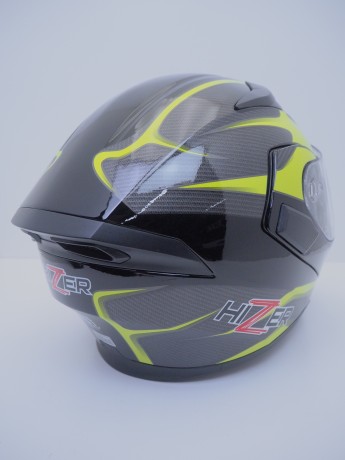 Шлем модуляр HIZER J5902 #1 Black/Yellow (16515919155792)
