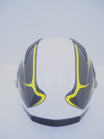 Шлем HIZER J5902 #2 White/Yellow (16515918787196)