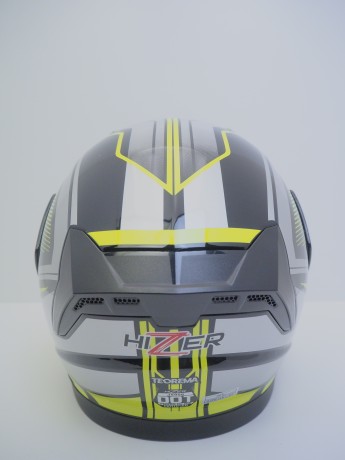Шлем модуляр HIZER J5906 #1 black/neon yellow (16515918386617)