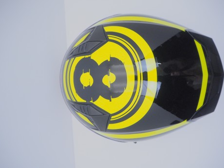 Шлем открытый HIZER J228 #1 black/neon yellow (16515919988891)