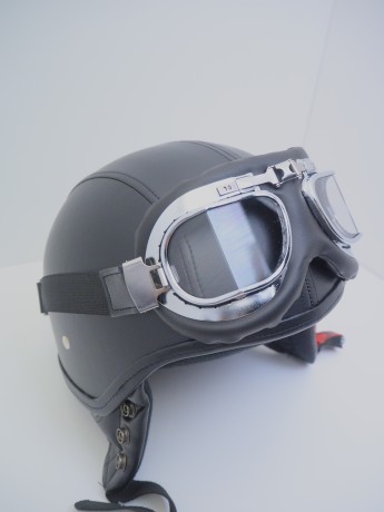 Шлем THH T-62G LEATHER (кожа/+очки) (16515886344248)