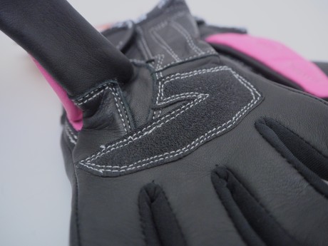 Перчатки мото HIZER CE-4383 (кожа/текстиль) детские Black/Pink (16515885871647)