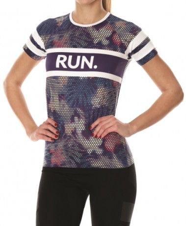 Женская футболка BRUBECK с коротким рукавом Running Air фиолетовая (16553876356386)