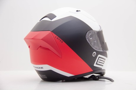 Шлем интеграл ORIGINE STRADA Layer (красный/черный/белый матовый) (16576184327832)