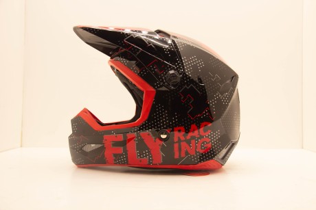 Шлем кроссовый FLY RACING KINETIC Scan детский (черный/красный) (16564948953045)