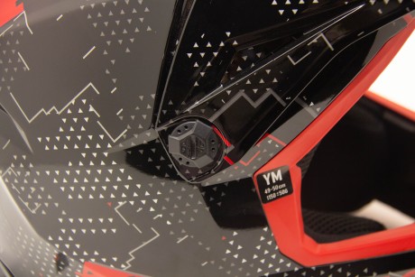 Шлем кроссовый FLY RACING KINETIC Scan детский (черный/красный) (16564948976231)