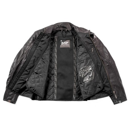 Куртка мужская кожаная MOTEQ Gunner чёрная (16561776965075)