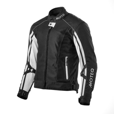 Куртка мужская текстильная MOTEQ REBEL чёрная/белая (16562248604002)