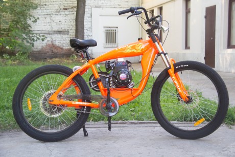 Велосипед Фэтбайк с веломотором LIFAN (4-х тактный , 26") (16569253592946)