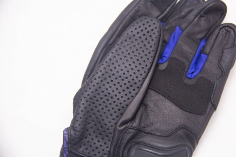 Перчатки MOTEQ Stinger, 4 клапана вентиляции, мужские, чёрные/синие (16585046287274)
