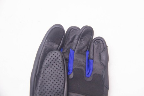 Перчатки MOTEQ Stinger, 4 клапана вентиляции, мужские, чёрные/синие (16585046289895)