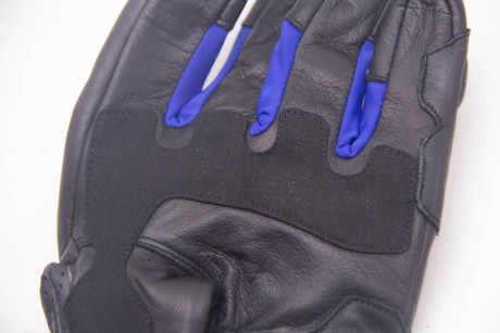Перчатки MOTEQ Stinger, 4 клапана вентиляции, мужские, чёрные/синие (16585046295111)