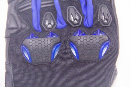 Перчатки MOTEQ Stinger, 4 клапана вентиляции, мужские, чёрные/синие (1658504630149)