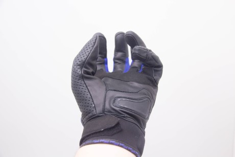 Перчатки MOTEQ Stinger, 4 клапана вентиляции, мужские, чёрные/синие (16585046319907)