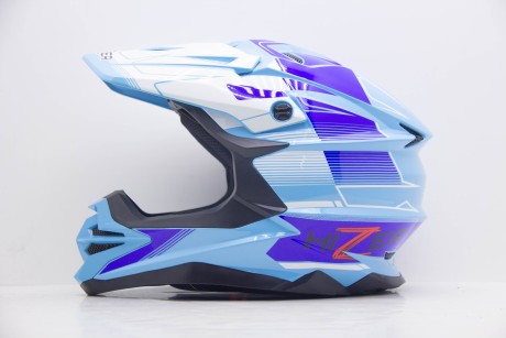 Шлем мото кроссовый HIZER J6803 Blue #8 (16595199995014)