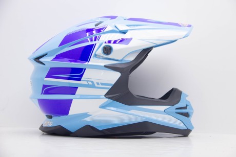 Шлем мото кроссовый HIZER J6803 Blue #8 (16595200002873)