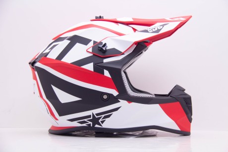 Шлем кроссовый GTX 633  #10 Red (16594310248203)