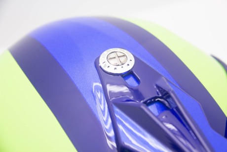 Шлем кроссовый HIZER 915 #6 Havy/Neon/Yellow/Blue (16595205011428)