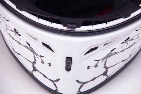 Шлем интеграл GTX 578 #6 WHITE/FLUO ORANGE RED BLACK (1659430943217)