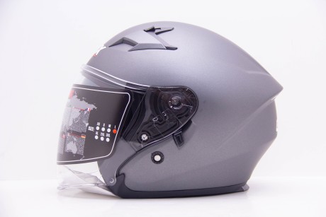 Шлем открытый GTX 278 #1 Metal Titanium (16594301856704)