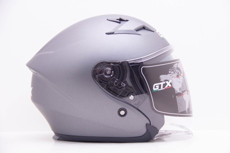 Шлем открытый GTX 278 #1 Metal Titanium (16594301869765)