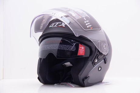 Шлем открытый GTX 278 #1 Metal Titanium (16594301881916)