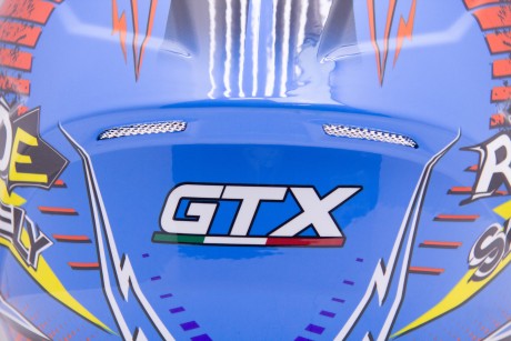 Шлем интеграл GTX 578S #2 BLUE / ORANGE YELLOW подростковый (16594308172953)