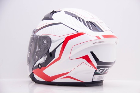 Шлем открытый GTX 278 #3 WHITE/RED BLACK (16594303060519)