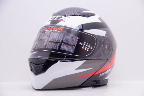Шлем модуляр GTX 550 #1 BLACK/WHITE RED GREY (16594306765856)