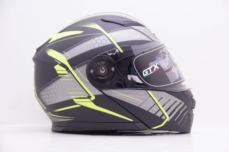 Шлем модуляр GTX 550 #3 BLACK/FLUO YELLOW GREY (16594303957353)