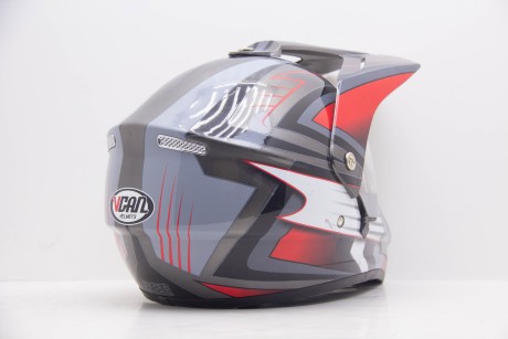 Шлем мотард VCAN Red/Black/Grey БУ Размер L (16595325176311)