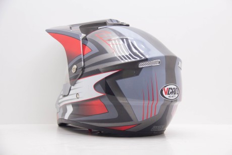 Шлем мотард VCAN Red/Black/Grey БУ Размер L (16595325181422)
