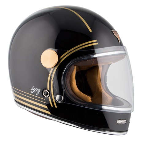 Шлем BY CITY ROADSTER GOLD BLACK (16597022848961)
