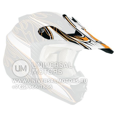 Козырек для шлема VEGA NBX-PRO Scorch КТМ оранжевый/черн.