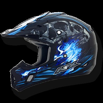 Шлем AFX FX-17 Inferno BLACK BLUE MULTI