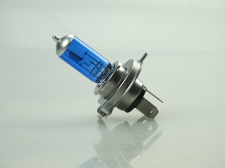 Лампа головного света галоген H4 P43T 35/35W (синяя) TW