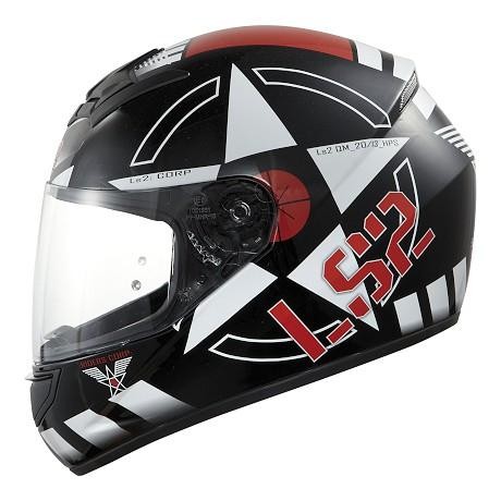Шлем LS2 FF351 CORPS Black White Red