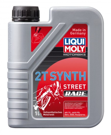 Синтетическое моторное масло для 2-тактных мотоциклов Motorbike 2T Synth Street Race LIQUI MOLY
