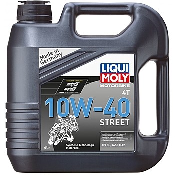Моторное масло (синтетическое) для мотоциклов 4T Street 10W-40 (4л) LIQUI MOLY