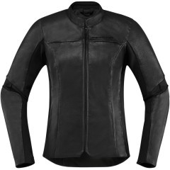 Куртка ICON Women's Overlord Black Leather