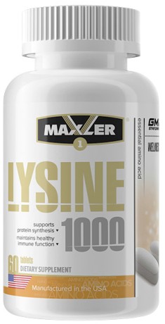 Аминокислота Maxler LYSINE 1000 60 таб