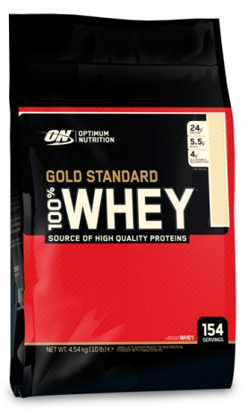 Сывороточный изолят Optimum Nutrition 100 % Whey protein Gold standard 4540 г