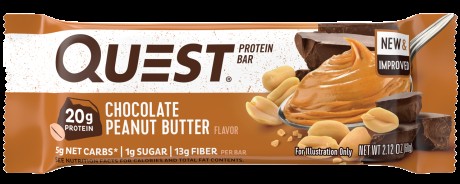 Протеиновые батончики Quest Bar Chocolate Peanut Butter (Шоколад с арахисовым маслом)