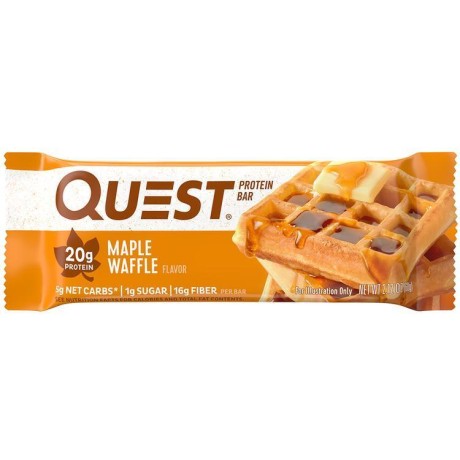 Протеиновый батончик Quest Bar Maple Waffle (Вафли с кленовым сиропом)