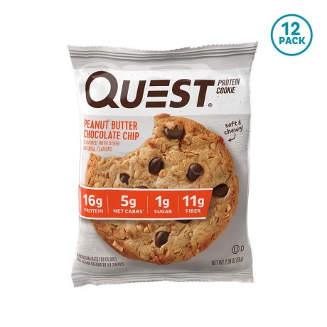 Протеиновое Печенье Quest Nutrition Cookie Peanut Butter Chocolate Chip с Арахисом и Кусочками Шоколада