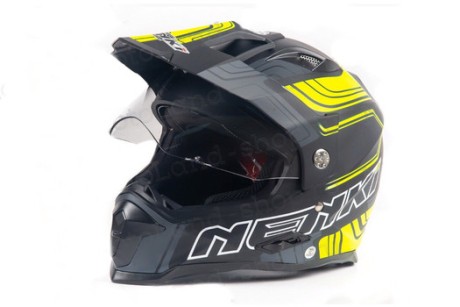 Шлем мото NENKI 313 matt/black/yellow