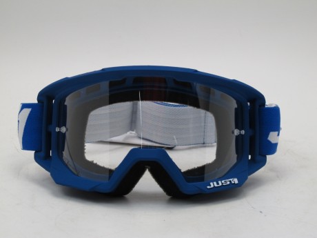 Очки для мотокросса JUST1 VITRO синие/белые зеркальные