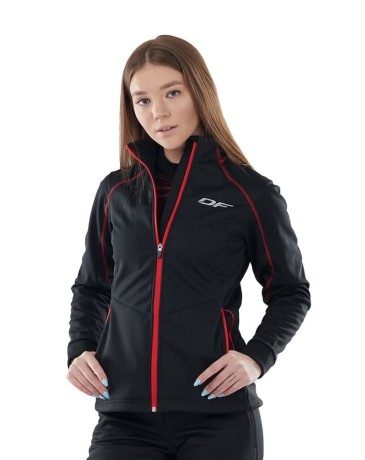 Куртка DragonFly Explorer Black-Red женская, Softshell