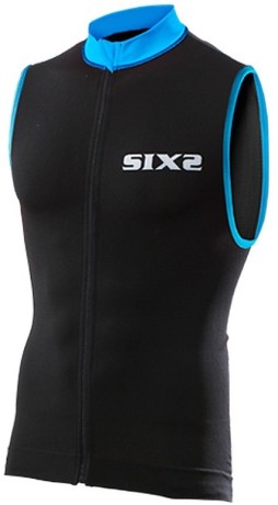 Безрукавка SIXS Bike2 STRIPES Black/Light blue